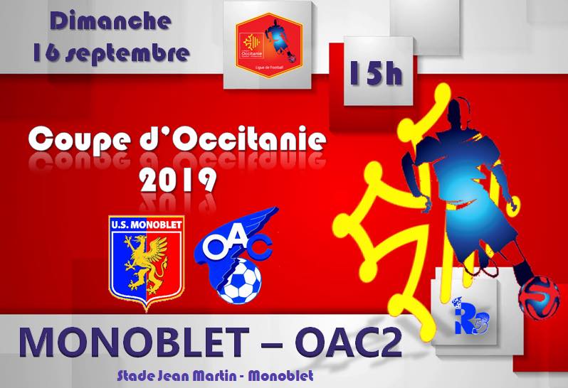 Déplacement à Monoblet pour ce premier tour de la Coupe d&rsquo;Occitanie