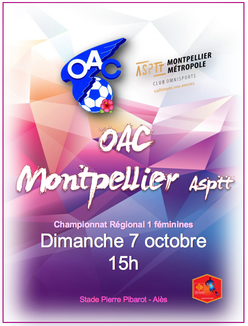 Championnat Féminin l&rsquo;OAC reçoit Montpellier Métropole