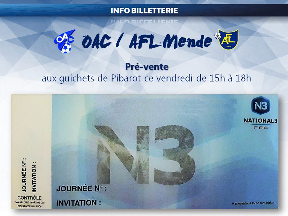 Prévente ce vendredi à Pibarot