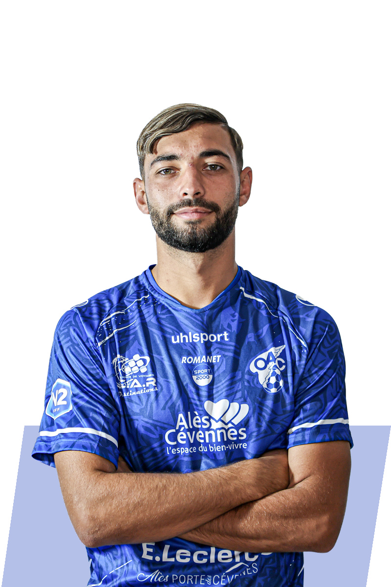 Gianni BAPTISTE — Portrait principal — OAC 2026/2027 Gianni BAPTISTE — Portrait principal — Olympique d’Alès en Cévennes