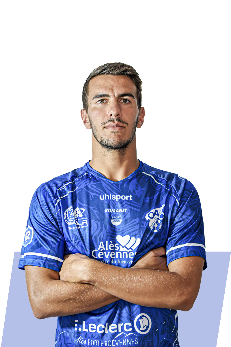 Maxence FOURNEL — Portrait principal — OAC 2026/2027 Maxence FOURNEL — Portrait principal — Olympique d’Alès en Cévennes