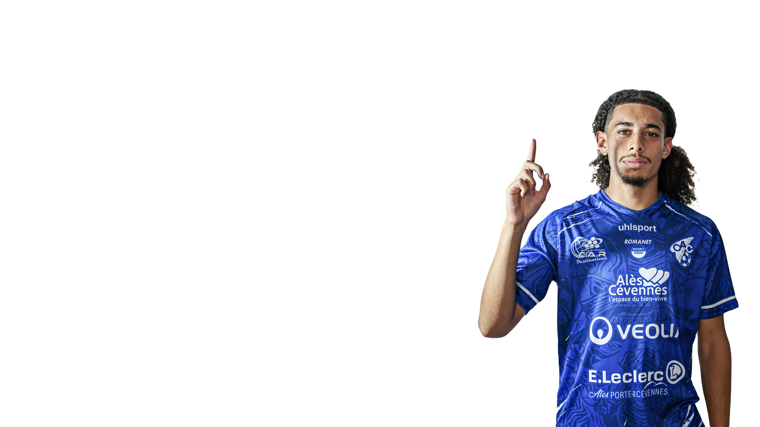 Abdelakram TOUIDJ — Portrait sur fond transparent — Olympique d’Alès en Cévennes