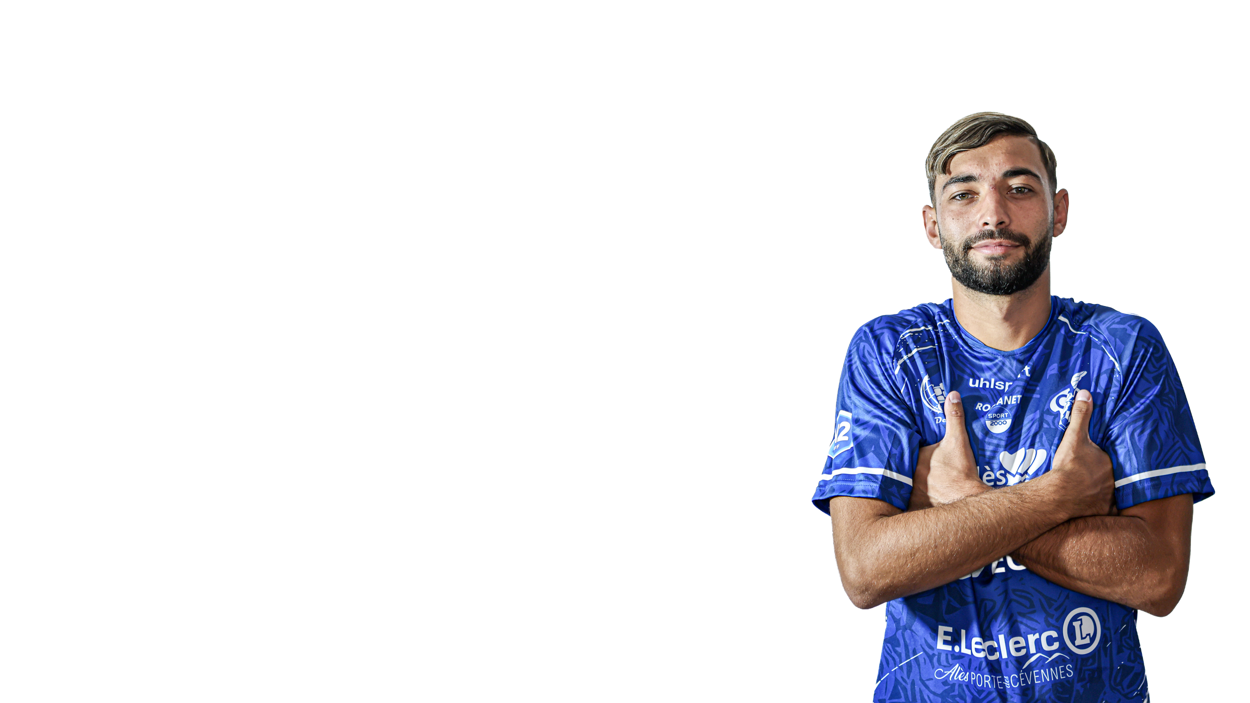 Gianni BAPTISTE — Portrait sur fond transparent — Olympique d’Alès en Cévennes