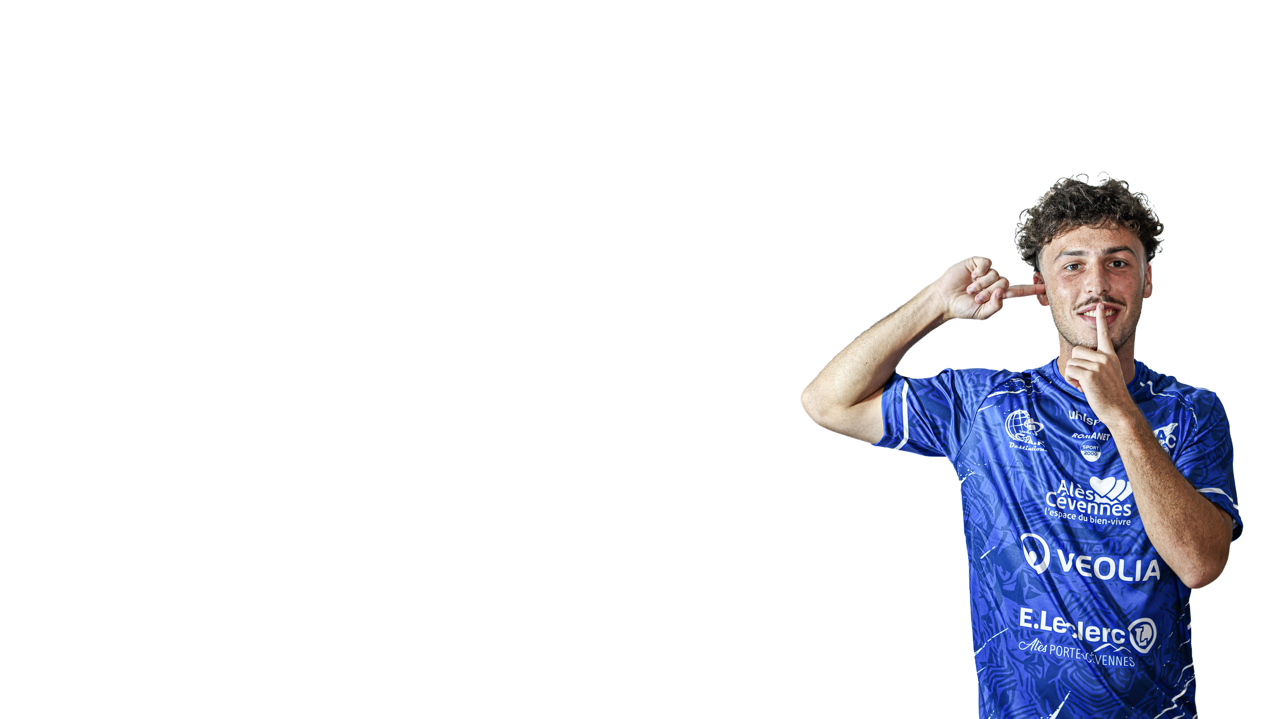 Loris TAILHANDIER — Portrait sur fond transparent — Olympique d’Alès en Cévennes