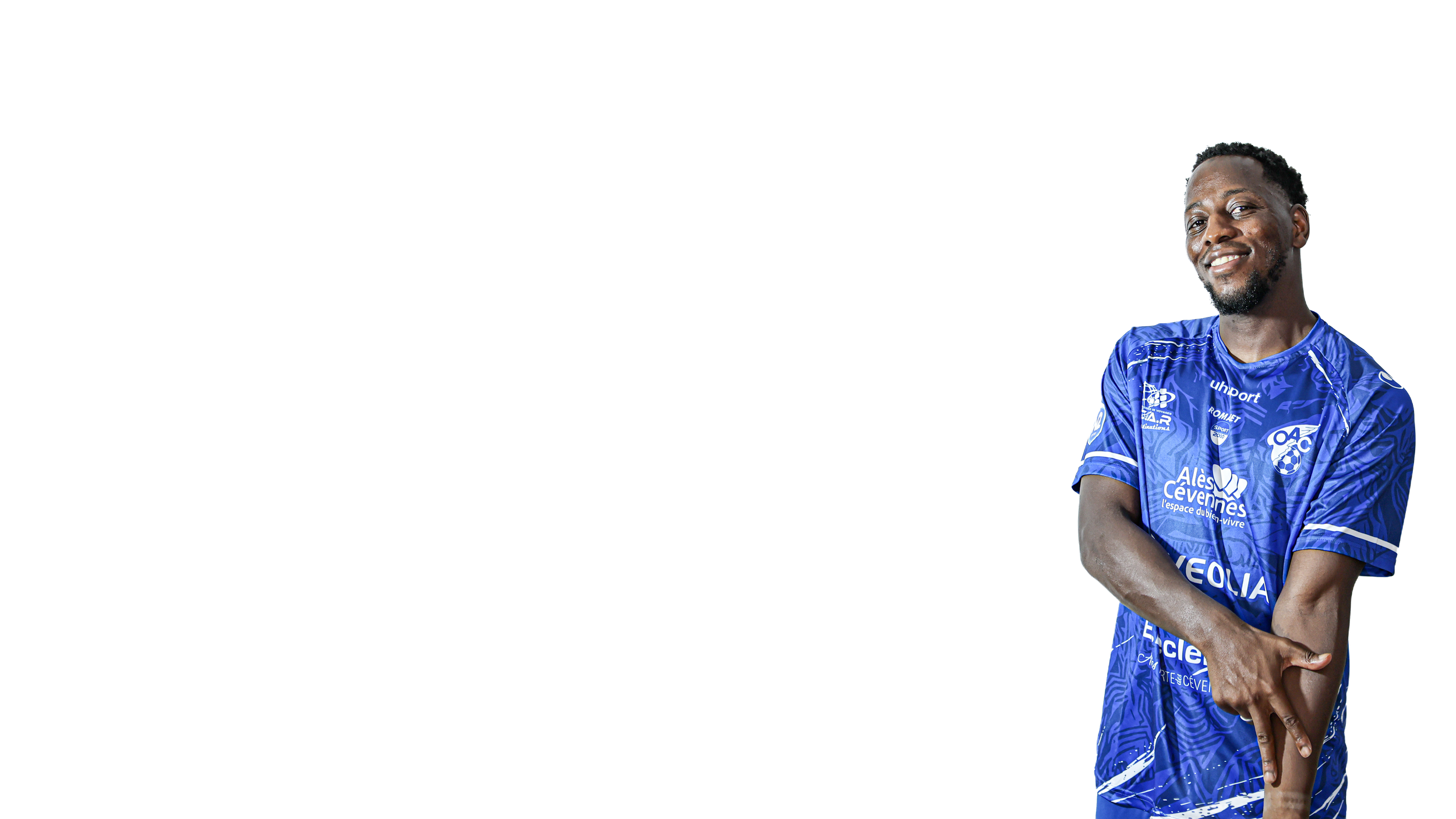 Makan TRAORÉ — Portrait sur fond transparent — Olympique d’Alès en Cévennes