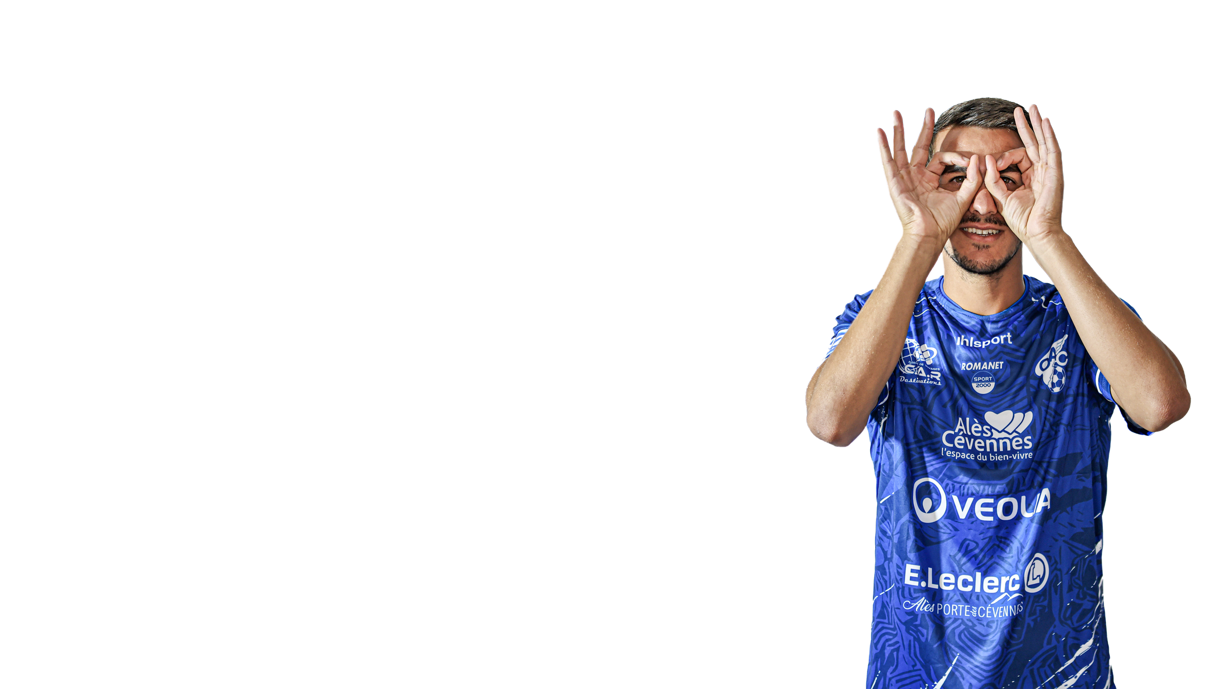 Maxence FOURNEL — Portrait sur fond transparent — Olympique d’Alès en Cévennes