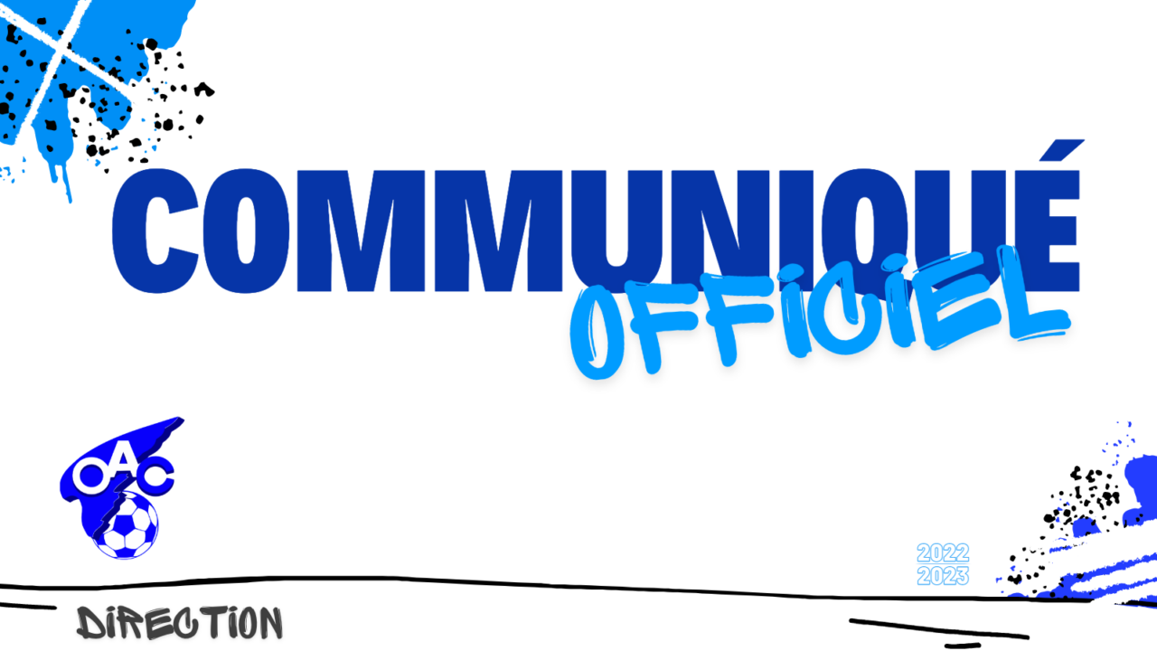 COMMUNIQUÉ OFFICIEL